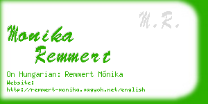 monika remmert business card