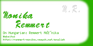 monika remmert business card